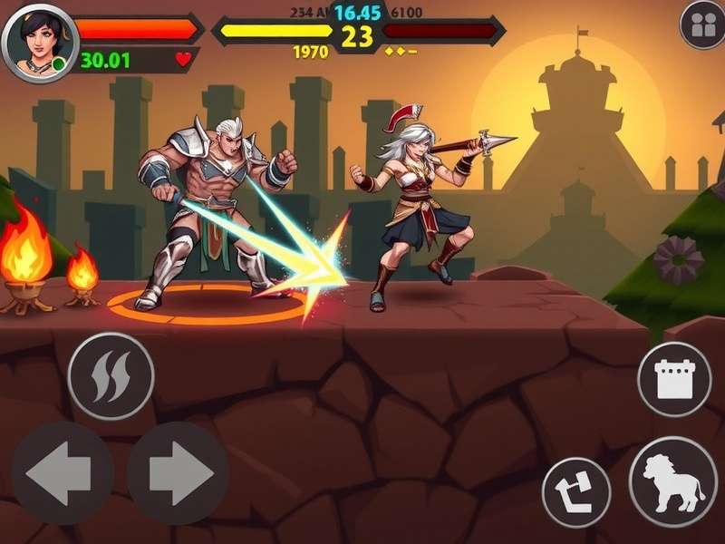 Bheema S Mighty Clash gameplay screenshot showing intense battle